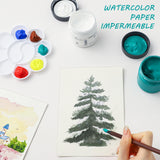 Silunkia 120 Sheets 100% Cotton Watercolor Paper 5 x 7 Inch, 140lb/300gsm Heavyweight Art Paper Cold Pressed Off White Paper for Kids Students Adults Beginner Artists Drawing Valentine Gift Cards Silunkia