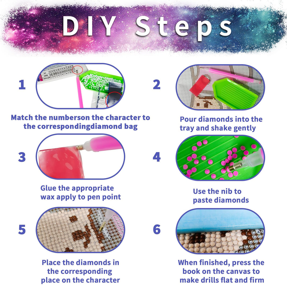 JYLMOOD 2 Packs Cartoon Diamond Painting Kits for Adults 5D Diamond Art Kits for Kids Beginner,DIY Full Drill Diamond Rhinestone with Tools Accessories for Home Wall Decor Christmas 12x16inch JYLMOOD