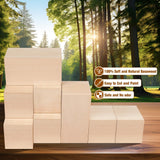 Basswood Carving Blocks, Large Whittling Wood Blocks Wood Carving Kit with 2 Different Sizes, Bass Wood for Wood Carving Easy to Use, for Kids and Adults （8 Pcs） K KERNOWO