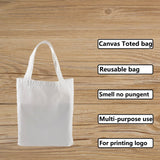 OKBA 10 pcs Sublimation Tote Bags,polyester tote bags for sublimation, DIY customization blank canvas tote bags 12.2 * 14.2 in (creamy white) OKBA