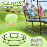 BCAN Trampoline 8FT 10FT 12FT 14FT 15FT 16FT Recreational Trampoline with Enclosure for Kids Adults, ASTM Approved, Outdoor Trampoline with Ladder for Kids BCAN
