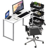 SHW Home Office 32-Inch Computer Desk, White SHW
