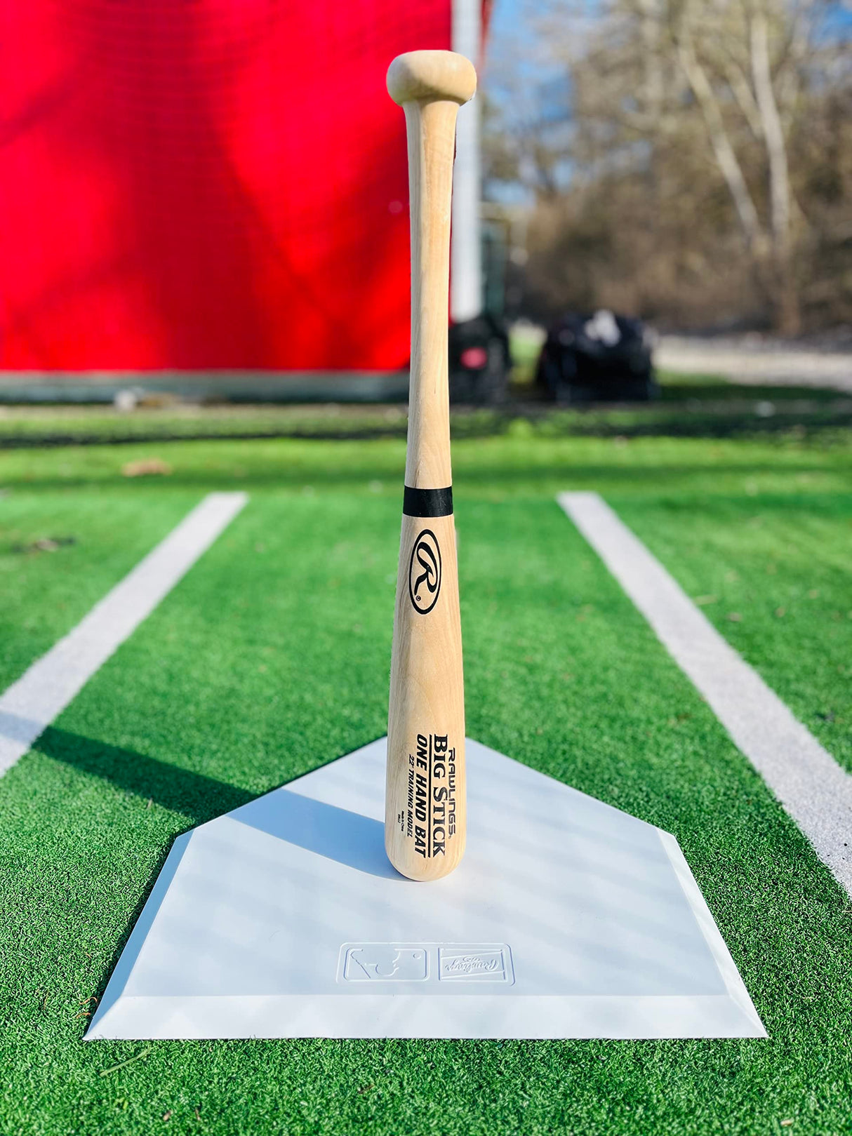 Rawlings | BIG STICK One Hand Training Bat | Baseball / Softball | 22” Pro Grade Ash Rawlings