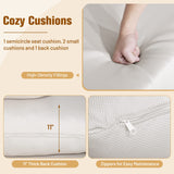 Tangkula PE Wicker Egg Chair, Patiojoy Oversized Indoor Outdoor Patio Lounge Chair with Cushions and Pillows, Steel Frame Basket Chair for Garden, Deck, Balcony, Living Room (Light Brown) Tangkula