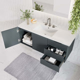 Modway Vitality 48" Single Sink Wall-Mount Bathroom Vanity in Gray White, 47.5 x 47 x 50 Modway
