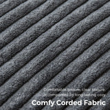 MAXYOYO Folding Sofa Bed, Convertible Sleeper Chair with Pilow Foldable Matress with Back Support, Portable Fold Out Chair Bed Comfy Floor Sofa Lounge for Living Room Bedroom, Dark Grey, Double MAXYOYO