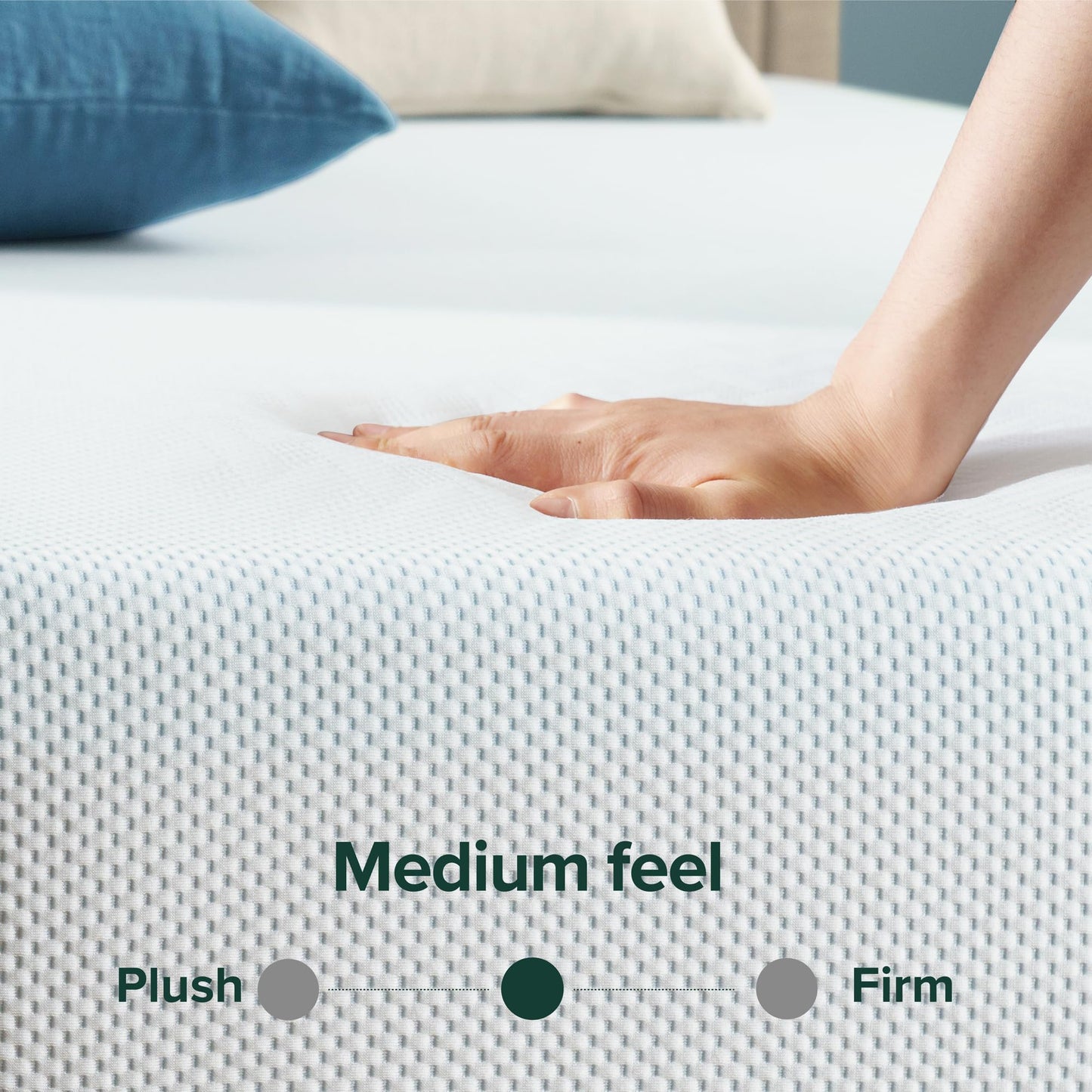 ZINUS 10 Inch Green Tea Cooling Memory Foam Mattress [New Version], Full, Fiberglass Free, Medium Firmness, Cooling Gel Foam, Certified Safe Foams & Fabric, Mattress in A Box