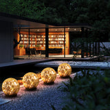 MLKNK Solar Globe Lights Outdoor Waterproof-Solar Balls-Solar Garden Lights-Solar Orbs for Outside 4 Pack Cracked Glass Ball for Lawn Patio Yard Backyard Decorations MLKNK