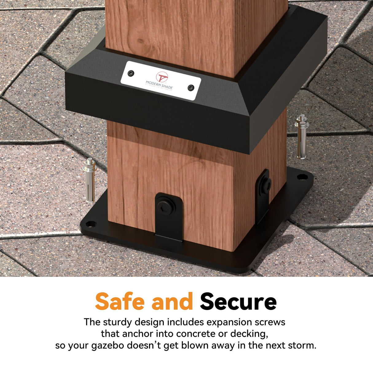 Modern Shade Supreme Cedar Wood Gazebo 12' x 16' with Hardtop Slope Roof, Wooden Grill Gazebo with Durable and Rot-Resistant, Supports Snow Loads and High Wind Speeds, Ideal for Backyard, Deck, Garden Modern Shade Outdoor Living Spaces