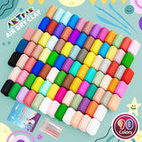 ARTPAR Air Dry Clay for Kids,90 Colors Modeling Model Magic Clay,DIY Molding Clay Starter Kit with Sculpting Tools,Soft and Non-Sticky,Art and Crafts for Boys & Girls 3-12 Years Old. ARTPAR