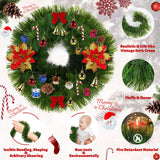5 Pack 250FT Christmas Garland Flower for Christmas and Non-Lit Soft Greenery Holiday Decor for Outdoor Indoor Artificial Christmas Twist Garland Home Artificial Greenery Wedding Party Decoration NQN