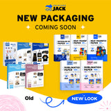Printers Jack Sublimation Paper - Heat Transfer Paper 100 Sheets 8.3" x 11.7" for Any Epson HP Canon Sawgrass Inkjet Printer with Sublimation Ink for T shirt Mugs DIY Printers Jack