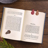 Magnetic Bookmark, 4Pcs Personalized Leather Retro Bookmark Magnetic Page Markers for Book Lovers, Readers, Kids GBPLAIN