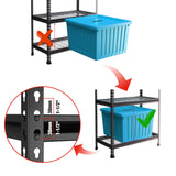 WORKPRO 5-Tier Metal Garage Shelving Unit, 36”W x 18”D x 72”H Storage Shelves, Adjustable Storage Rack Heavy Duty Shelf, 4000 lbs Load Capacity (Total), for Garage, Kitchen, Bathroom, Warehouse WORKPRO