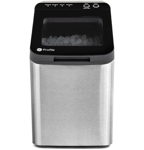 GE Profile Opal 1.0 Nugget Ice Maker| Countertop Pebble Ice Maker | Portable Ice Machine Makes up to 34 lbs of Ice Per Day | Stainless Steel Profile