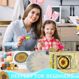 MIAOLLUN Hummingbird Flower Latch Hook Kits for Adults Kids, DIY Bird Pre-Printed Canvas Rug Cushion Making Craft Embroidery Crochet Yarn Kit 52X38cm MIAOLLUN