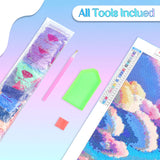 JXAVAXDE Dinosaur Diamond Painting Kits Dinosaurs in Jungle Diamond Painting Kits for Adults 5D DIY Full Drill Dinosaur Diamond Art for Family Home Wall Decor Gifts 12x16 inch JXAVAXDE