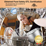 KUCCU Stand Mixer, 6.5 Qt 660W, 6-Speed Tilt-Head Food Dough Mixer, Kitchen Electric Mixer with Stainless Steel Bowl,Dough Hook,Whisk, Beater, Egg white separator (6.5-QT, Silver) KUCCU