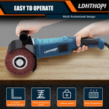 LDHTHOPI 1800W Burnishing Polishing Machine, 110V Handheld Electric Stainless Steel Polisher, 8 Variable Speed, 3100RPM for Metal, Stainless Steel, Wood LDHTHOPI