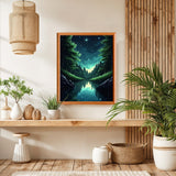 Lxmsja Serene Forest Paint by Numbers Kit for Adults, Starry Night Acrylic Paint by Numbers for Adults Beginner, DIY Craft Supplies Oil Painting Kits for Home Wall Decor 16x20 inch (No Frame) Lxmsja