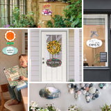 2Pack Sublimation door Sign Blanks, Aluminum Sublimation Door Hanger 2 side Printable Wall Hanging Front Door Decor for DIY Crafts,Home,Foyer, Garden,Yard, Bar XIHEYOMI