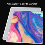 A4 Letter Size Clipboard Epoxy Resin DIY Casting Soft Silicone Molds + 5 Stainless Steel Low-Profile Clips, Retractable Hanging Hole Write Pad Draw Board Document Holder School Office Business NiArt