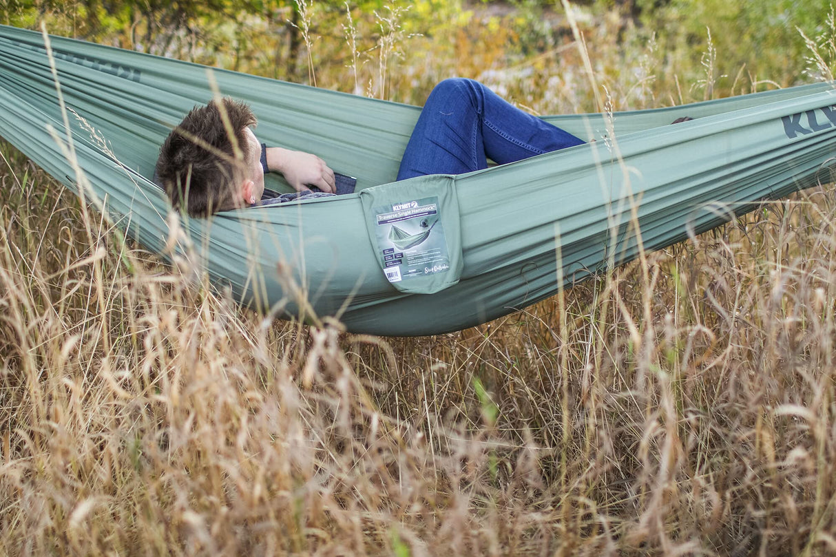 Klymit Single Traverse Hammock, Portable Hammock for Camping, Green Klymit