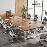 Unikito 70.8 Inch Extra Long Computer Desks, Heavy Duty Large Office Executive Desk, Sturdy 2 Person Desk, Premium Thick Study Writing Table Computer Table for Home Office Workstation, Rustic/White Unikito