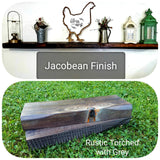 Rustic Curved Edge Re-purposed Solid Wood Floating Shelf Custom Colors and Sizes Little Wood Creations
