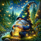 igoodom Paint by Numbers Kit for Adults – Gnome Adult Paint-by-Number on Canvas, DIY Acrylic Painting Set for Home Decor, 16x16in igoodom