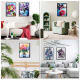 12 Pack Flowers Diamond Art Kits Packs for Adults, 5D Diamond Painting Kit Sets with Tools for Beginners DIY Full Drill Diamonds Paintings Crafts Gem Art by Number Gift Home Wall Decor (12x16 Inch) BWFY