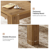 Tribesigns 78.7-Inch Farmhouse Dining Table for 6-8, Large Rectangle Kitchen Table with Heavy Duty Legs for Kitchen & Dining & Living Room (Natural) Tribesigns