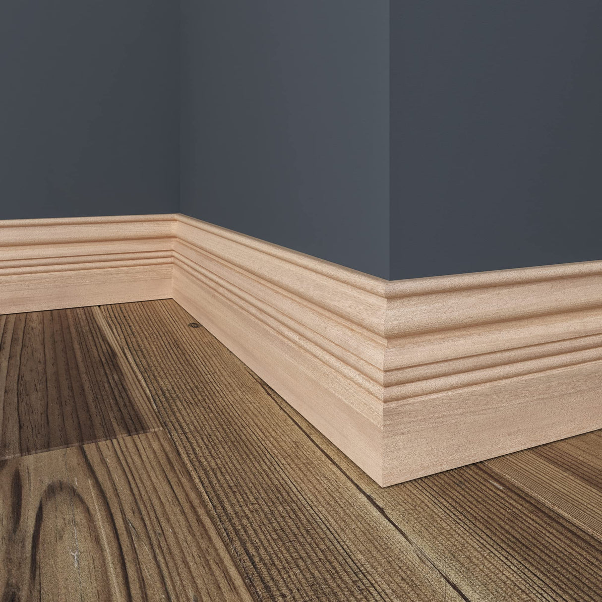 OML21-4FTWHW Unfinished White Hardwood Base Moulding ORNAMENTAL