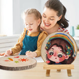 JILTWO 12Pcs 7-8 Inch Unfinished Wood Slices, Wood Rounds Cookies for Crafts, Rustic Wood Circles & Slabs, Wooden Discs for Tables Decor- Perfect for Centerpieces, Art Projects and Rustic Weddings JILTWO