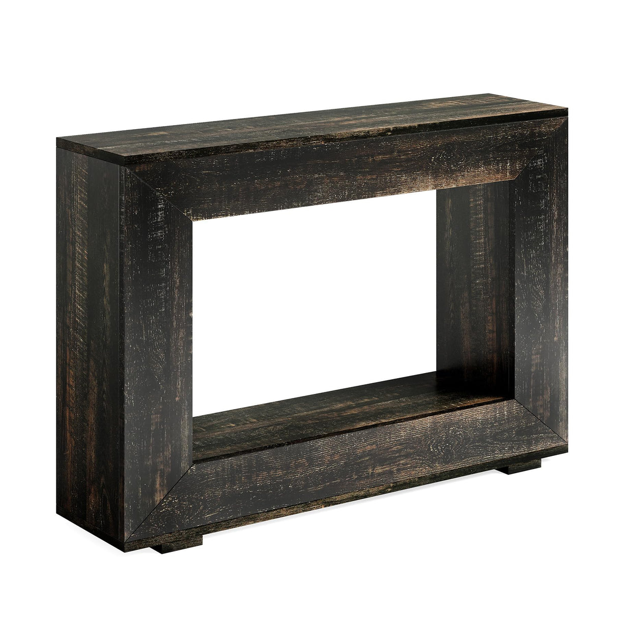 LITTLE TREE 47 Inches Console Table, Sofa Table with Storage, Modern Entryway Table for Hallway, Narrow Long Sofa Entryway Table for Living Room, Black LITTLE TREE