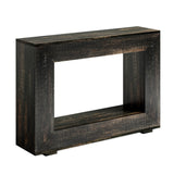 LITTLE TREE 47 Inches Console Table, Sofa Table with Storage, Modern Entryway Table for Hallway, Narrow Long Sofa Entryway Table for Living Room, Black LITTLE TREE