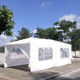 SEALAMB 10x20 FT Canopy Party Tent with 6 Removable Sidewalls, Durable Waterproof Pe Cloth, Outdoor Patio Party White Tents for Wedding Birthday and Garden SEALAMB