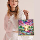 Tontut Diamond Painting kit Handbag Beautiful Scenery DIY Handmade Diamond Pattern Creative Gift Large Capacity Commuting Leisure Bag Tontut