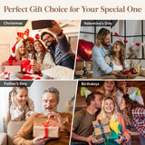 Lifewit 2- layer Sunglasses Organizer with Glass Lid, 6 Slots eyeswear Holder, 6 Slots Watch box, Spaces for Rings, Brooch, Tie Clip, Multiple Eyeglasses Display Case for Men, Gift Idea, Inky Black Lifewit