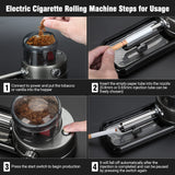 COOL KNIGHT Electric Cigarette Rolling Machine, Portable Tobacco Injector Machine can Grind Filled with Herb, Tobacco, etc. Suitable for Cigarette Tubes and Rolling Papers COOL KNIGHT