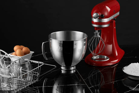 5 QT Stainless Steel Mixer Bowl Compatible With KITCHENAID TILT-HEAD STAND MIXERS 4.5-Quart (4.3 L) And 5-Quart (4.7 L) (Stainless Steel Polished) ULTICOR
