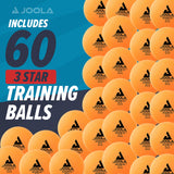 JOOLA Training 40+mm Balls, 60 Count (Pack of 1) JOOLA