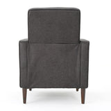 Christopher Knight Home Mervynn Mid-Century Modern Microfiber Recliner, Slate / Dark Espresso Christopher Knight Home