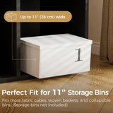 COMHOMA 8 Wood Cube Storage Organizer with Open Back and Removable Back Panels, 11In Black Cube Storage Bookshelf, Cubicle Shelf Bookcase for Home Office Bedroom Living Room, Vertical or Horizontal COMHOMA