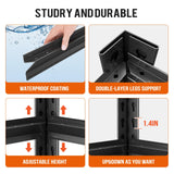 72" H Garage Shelving Unit, Garage Storage Shelves 2500LBS Heavy Duty Shelving, Adjustable 5 Tier Metal Shelving Utility Shelf, Storage Rack for Industrial, Warehouse, Basement (16" D*36" W*72" H) IYANEN