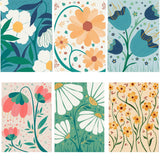 Baipisan 6 Packs Paint by Number for Adults Beginners,Flower Market Painting by Number Kits on Canvas Without Frame,Lanscape Craft Arts for Home Wall Decor Baipisan