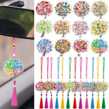 JenPen Diamond Painting Car Ornaments Diamond Art Kit for Adult Double Sided Painting Hanging Ornament Garden Decoration Crystal Gem Paint DIY Kit JenPen