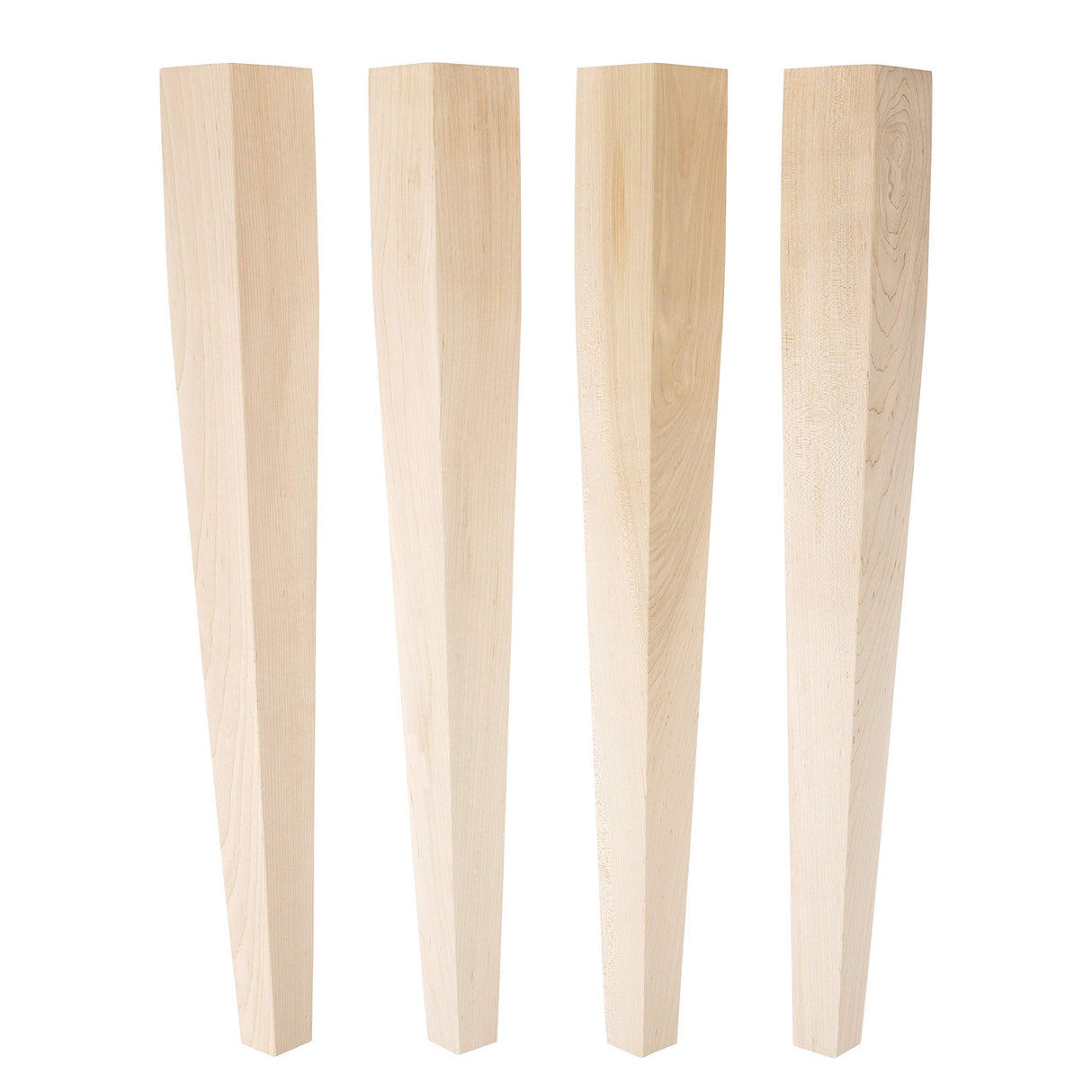 CAROLINA LEG CO. Maple Tapered Dining Legs - Handmade in USA - 3 x 3 x 29 - Set of 4 Wood Table Legs CAROLINA LEG CO.