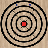 Axe Throwing Target Template Stainless Steel Target Template Stencil Comes with 3 Markers Axe Throwing Target Board Stencil Axe Throwing Set for Drawing Target Template, 20 x 2 Inches (Simple) Epakh