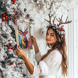 Deer Diamond Art Painting Kits for Adults Beginners, 5D Elk Diamond Dot Art Kit, Full Round Drills Animal Gem Art Paint by Diamonds,Moose DIY Crafts for Home12 x 16 Inches DIYDECORFUN